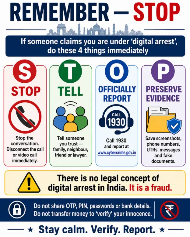 Steps to prevent digital arrest fraud and cyber scams 